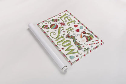 Holiday Whimsy I by Anne Tavoletti. shown as a rolled paper print. Available as archival giclee rolled canvas, fine art paper, or poster print. SKU 77278i.