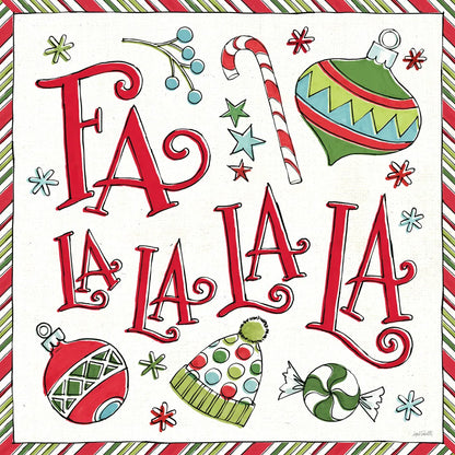 Holiday Whimsy III by Anne Tavoletti. SKU 77280a. Archival Giclee Fine art print for wall decor.