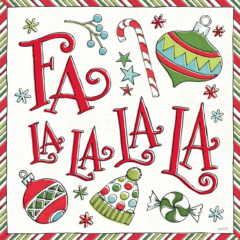 Holiday Whimsy III by Anne Tavoletti. SKU 77280a. Archival Giclee Fine art print for wall decor.