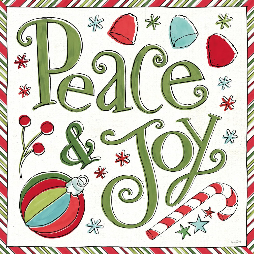 Holiday Whimsy V by Anne Tavoletti. SKU 77282a. Archival Giclee Fine art print for wall decor.