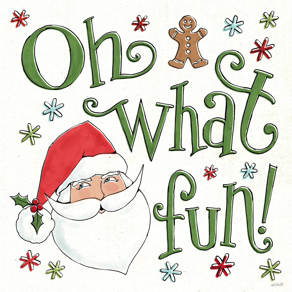 Holiday Whimsy VI by Anne Tavoletti. SKU 77283a. Archival Giclee Fine art print for wall decor.