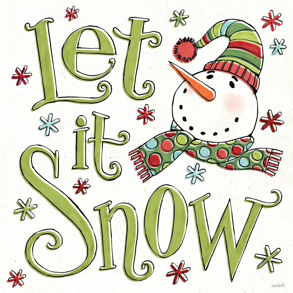 Holiday Whimsy VII by Anne Tavoletti. SKU 77284a. Archival Giclee Fine art print for wall decor.