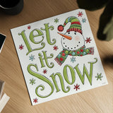 Holiday Whimsy VII by Anne Tavoletti. Shown as a detailed flat fine art print, highlighting archival giclee quality. Available as an archival giclee rolled canvas, fine art paper, or poster print. SKU 77284a.