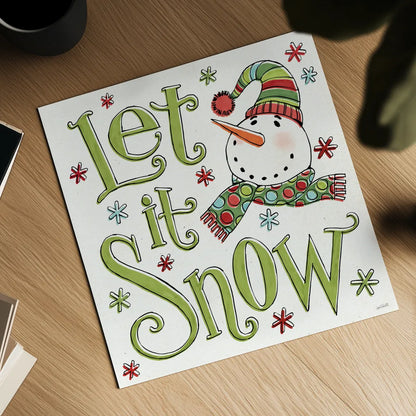 Holiday Whimsy VII by Anne Tavoletti. Shown as a detailed flat fine art print, highlighting archival giclee quality. Available as an archival giclee rolled canvas, fine art paper, or poster print. SKU 77284a.