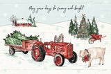 Holiday on the Farm I Farmy and Bright by Anne Tavoletti. SKU 38397i. Archival Giclee Fine art print for wall decor.