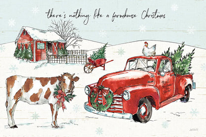 Holiday on the Farm II by Anne Tavoletti. SKU 37272i. Archival Giclee Fine art print for wall decor.
