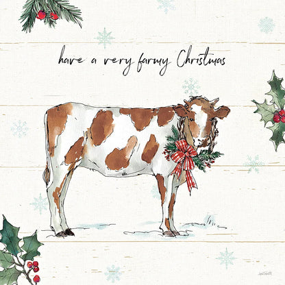 Holiday on the Farm III by Anne Tavoletti. SKU 37273a. Archival Giclee Fine art print for wall decor.