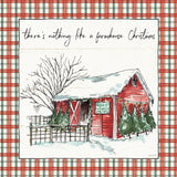 Holiday on the Farm IV Plaid by Anne Tavoletti. SKU 38393a. Archival Giclee Fine art print for wall decor.