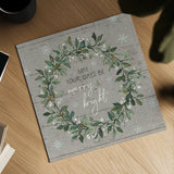 Holiday on the Farm IX - Merry and Bright by Anne Tavoletti. Shown as a detailed flat fine art print, highlighting archival giclee quality. Available as an archival giclee rolled canvas, fine art paper, or poster print. SKU 57867a.