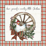 Holiday on the Farm V Plaid by Anne Tavoletti. SKU 38394a. Archival Giclee Fine art print for wall decor.