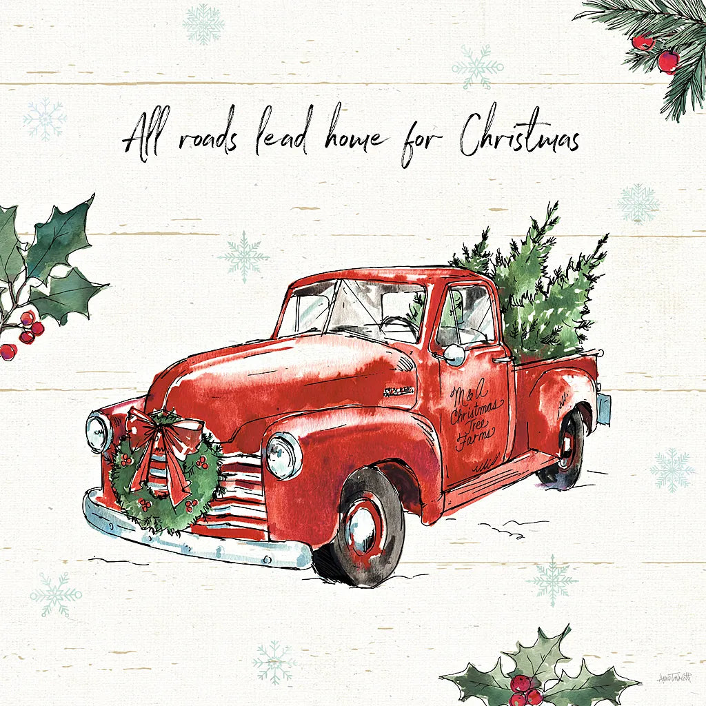 Holiday on the Farm VI by Anne Tavoletti. SKU 37276a. Archival Giclee Fine art print for wall decor.