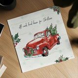 Holiday on the Farm VI by Anne Tavoletti. Shown as a detailed flat fine art print, highlighting archival giclee quality. Available as an archival giclee rolled canvas, fine art paper, or poster print. SKU 37276a.
