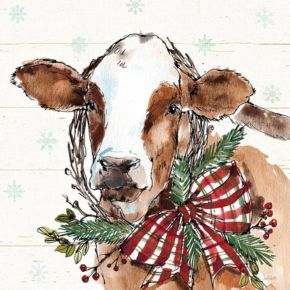 Holiday on the Farm VIII by Anne Tavoletti. SKU 37278a. Archival Giclee Fine art print for wall decor.