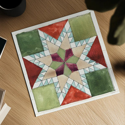 Holiday on the Farm XII by Anne Tavoletti. Shown as a detailed flat fine art print, highlighting archival giclee quality. Available as an archival giclee rolled canvas, fine art paper, or poster print. SKU 37282a.