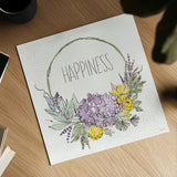 Honeybee Blossoms IX by Anne Tavoletti. Shown as a detailed flat fine art print, highlighting archival giclee quality. Available as an archival giclee rolled canvas, fine art paper, or poster print. SKU 72497a.