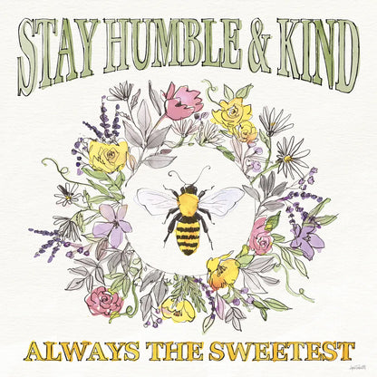 Honeybee Blossoms V by Anne Tavoletti. SKU 72493a. Archival Giclee Fine art print for wall decor.