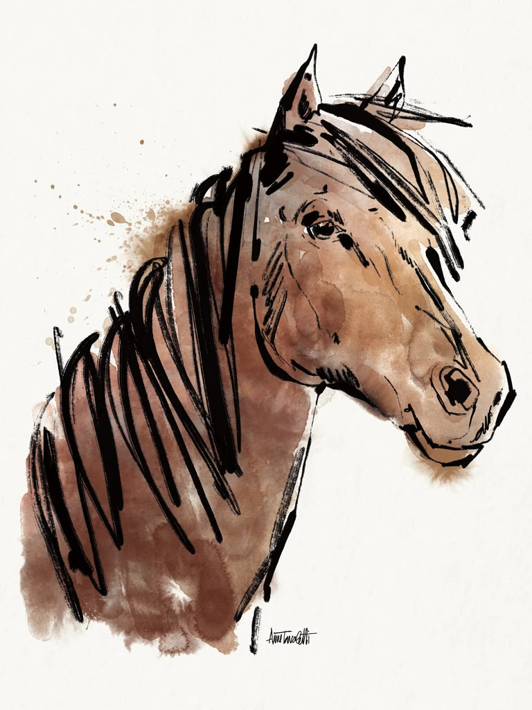 Horse Portrait by Anne Tavoletti