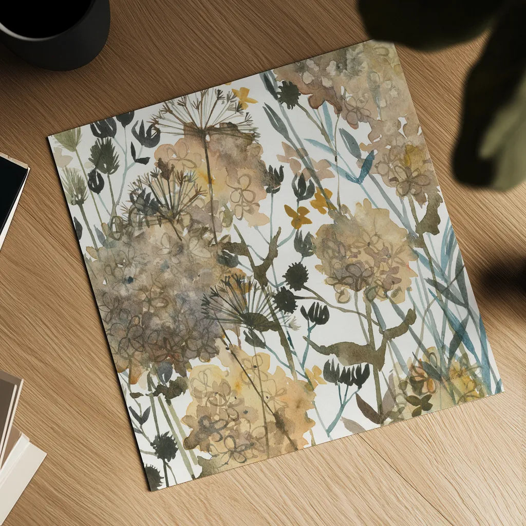 January Flowers by Anne Tavoletti. Shown as a detailed flat fine art print, highlighting archival giclee quality. Available as an archival giclee rolled canvas, fine art paper, or poster print. SKU 59345a.