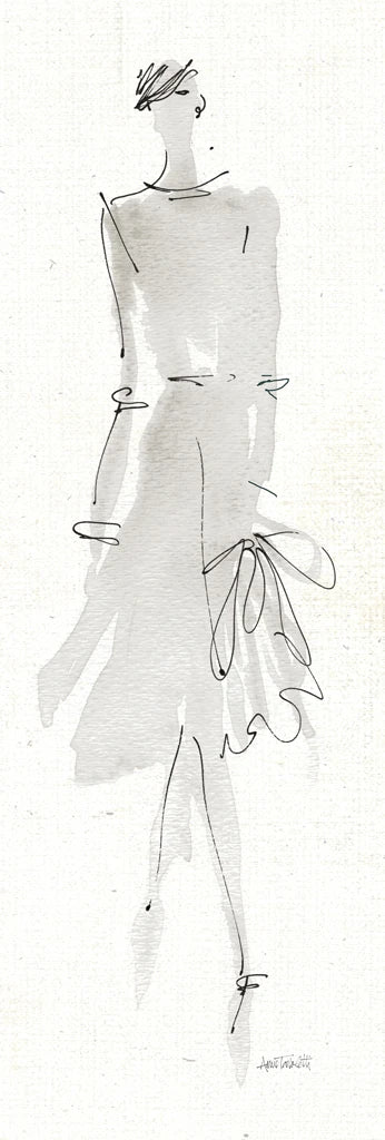 La Fashion I Gray Crop by Anne Tavoletti
