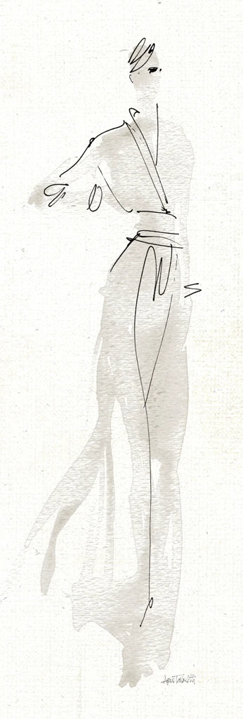 La Fashion IV Gray Crop by Anne Tavoletti