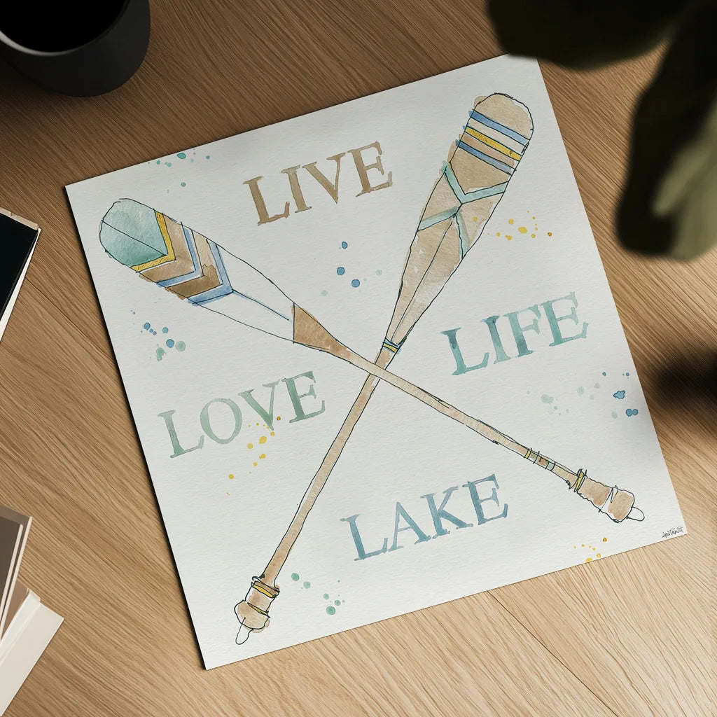 Lakehouse V by Anne Tavoletti. Shown as a detailed flat fine art print, highlighting archival giclee quality. Available as an archival giclee rolled canvas, fine art paper, or poster print. SKU 24226a.