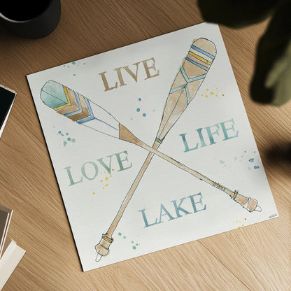 Lakehouse V by Anne Tavoletti. Shown as a detailed flat fine art print, highlighting archival giclee quality. Available as an archival giclee rolled canvas, fine art paper, or poster print. SKU 24226a.