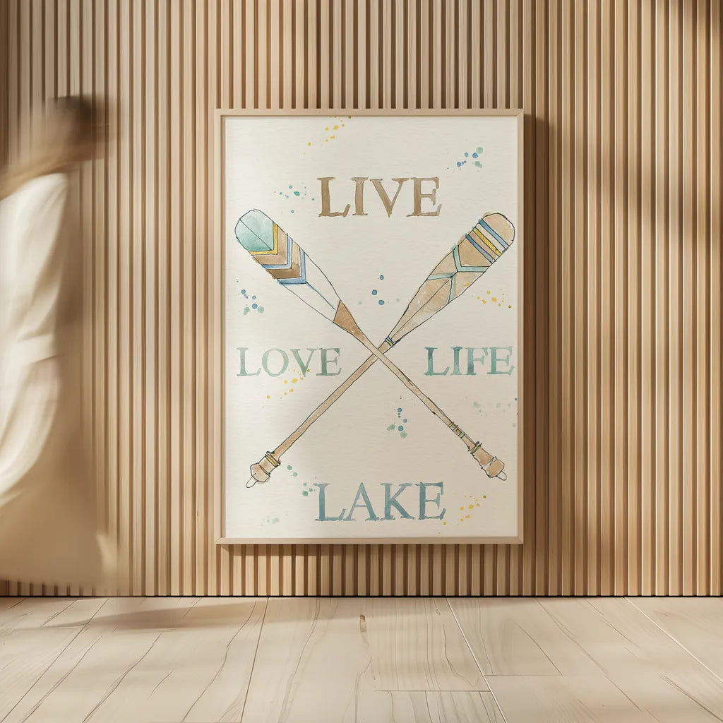 Lakehouse V v2 by Anne Tavoletti. shown as over sized large wall art. Available as an archival giclee rolled canvas, fine art paper, or poster print. SKU 30769h.