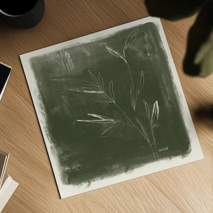 Leaf Lines II by Anne Tavoletti. Shown as a detailed flat fine art print, highlighting archival giclee quality. Available as an archival giclee rolled canvas, fine art paper, or poster print. SKU 97373a.