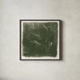Leaf Lines II by Anne Tavoletti. Shown in a sleek black glass frame for a contemporary gallery look. Available as an archival giclee rolled canvas, fine art paper, or poster print. SKU 97373a.