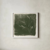 Leaf Lines II by Anne Tavoletti. Shown in a crisp white glass frame for a clean and minimalist style. Available as an archival giclee rolled canvas, fine art paper, or poster print. SKU 97373a.