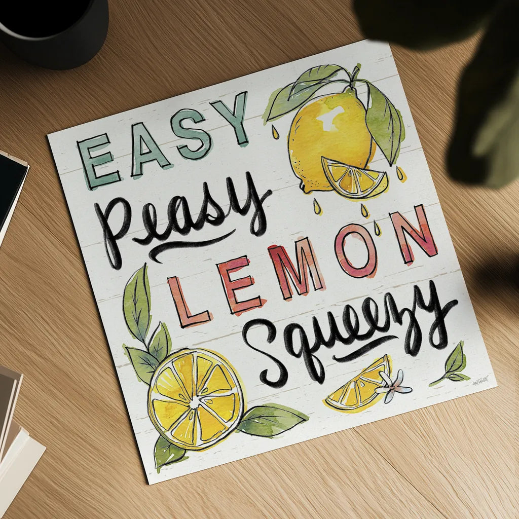 Lemonade Stand II by Anne Tavoletti. Shown as a detailed flat fine art print, highlighting archival giclee quality. Available as an archival giclee rolled canvas, fine art paper, or poster print. SKU 69023a.