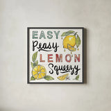 Lemonade Stand II by Anne Tavoletti. Shown in a sleek black glass frame for a contemporary gallery look. Available as an archival giclee rolled canvas, fine art paper, or poster print. SKU 69023a.