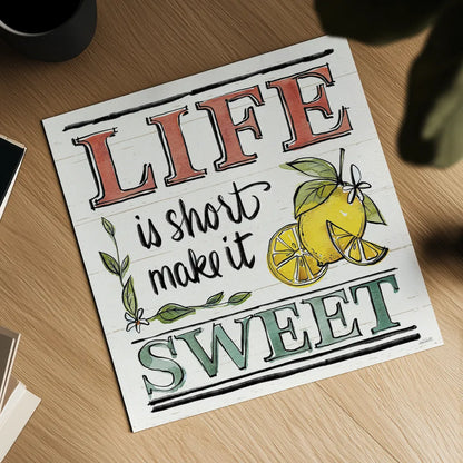 Lemonade Stand V by Anne Tavoletti. Shown as a detailed flat fine art print, highlighting archival giclee quality. Available as an archival giclee rolled canvas, fine art paper, or poster print. SKU 69026a.