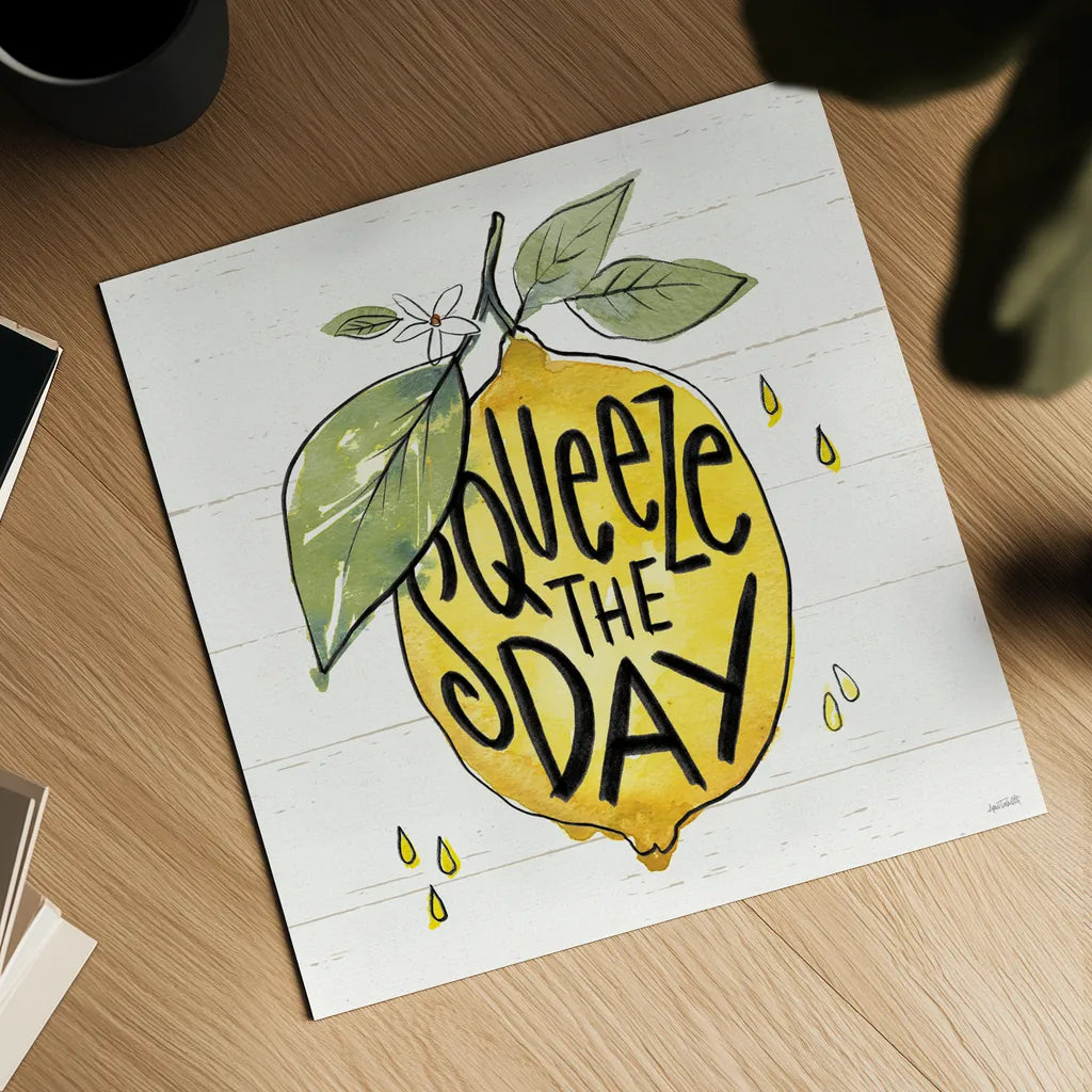 Lemonade Stand VI by Anne Tavoletti. Shown as a detailed flat fine art print, highlighting archival giclee quality. Available as an archival giclee rolled canvas, fine art paper, or poster print. SKU 69027a.