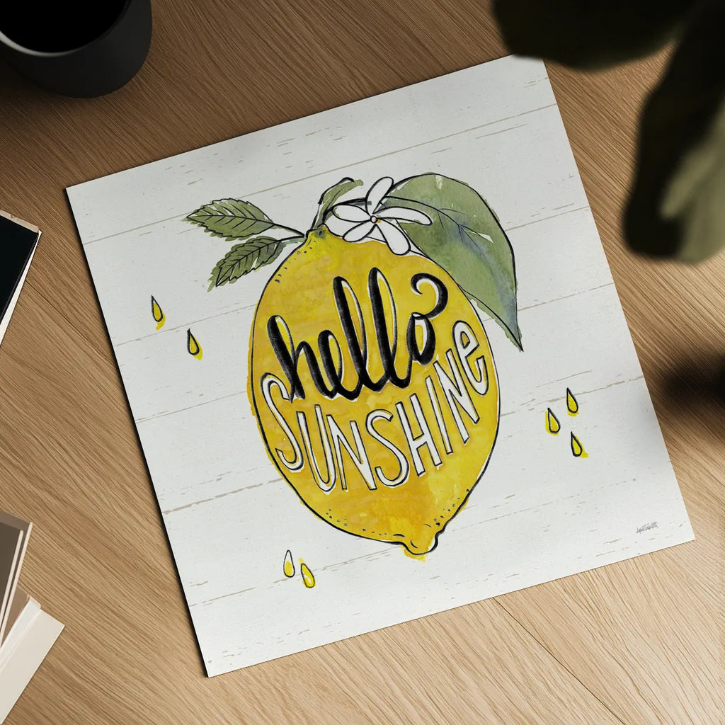 Lemonade Stand VII by Anne Tavoletti. Shown as a detailed flat fine art print, highlighting archival giclee quality. Available as an archival giclee rolled canvas, fine art paper, or poster print. SKU 69028a.