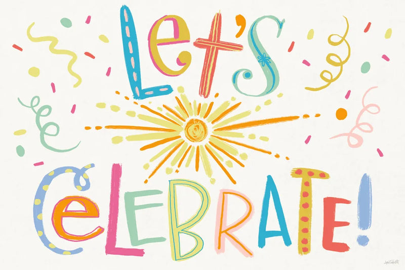 Lets Celebrate I by Anne Tavoletti. SKU 87988i. Archival Giclee Fine art print for wall decor.