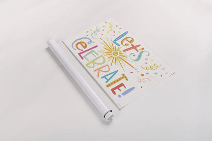 Lets Celebrate I by Anne Tavoletti. shown as a rolled paper print. Available as archival giclee rolled canvas, fine art paper, or poster print. SKU 87988i.