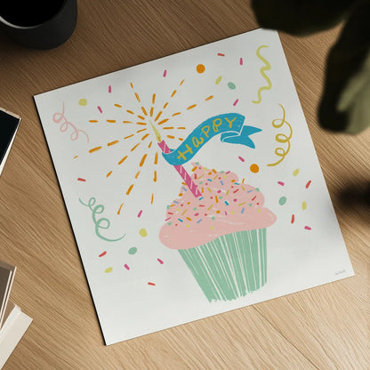 Lets Celebrate II by Anne Tavoletti. Shown as a detailed flat fine art print, highlighting archival giclee quality. Available as an archival giclee rolled canvas, fine art paper, or poster print. SKU 87989a.