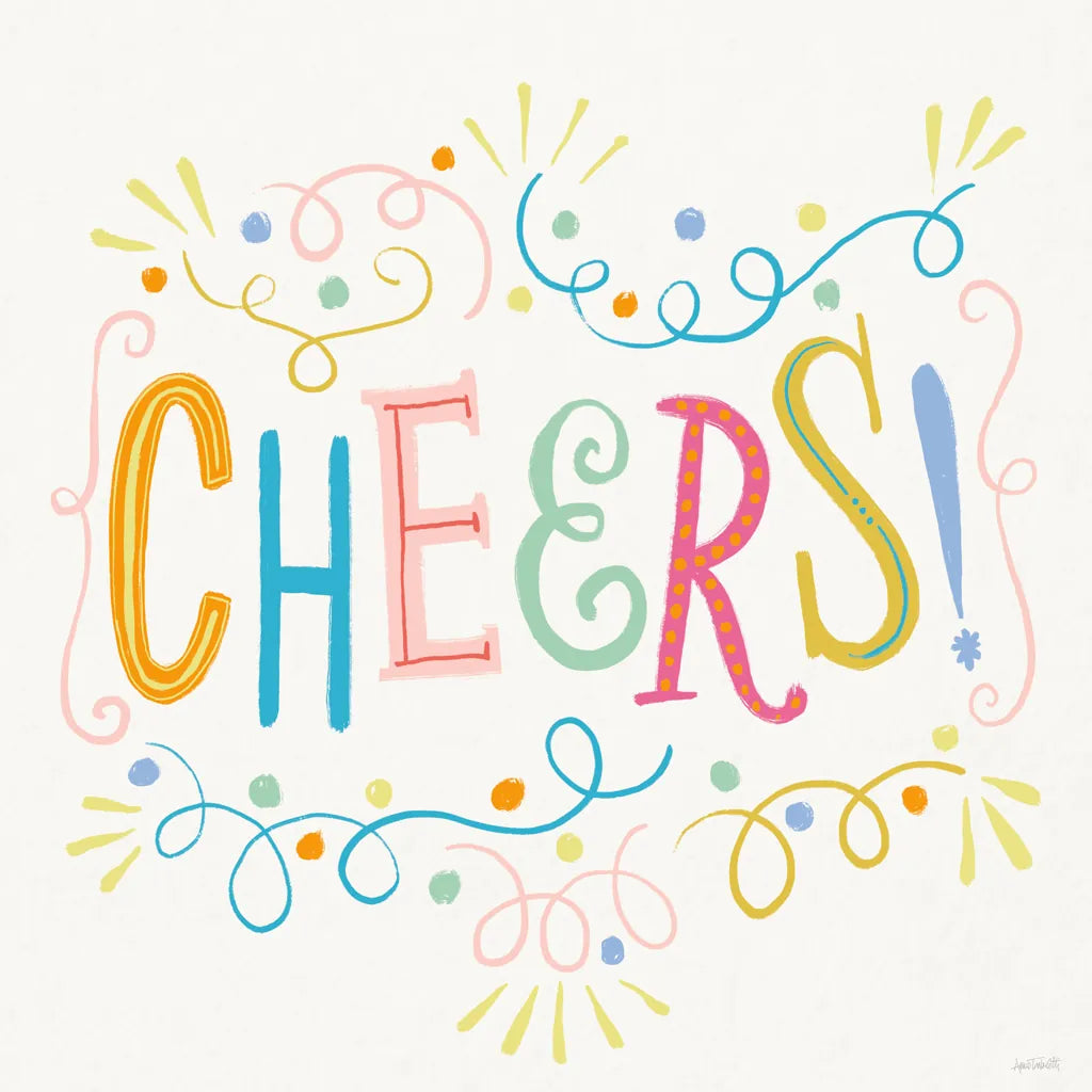 Lets Celebrate IX by Anne Tavoletti. SKU 87996a. Archival Giclee Fine art print for wall decor.