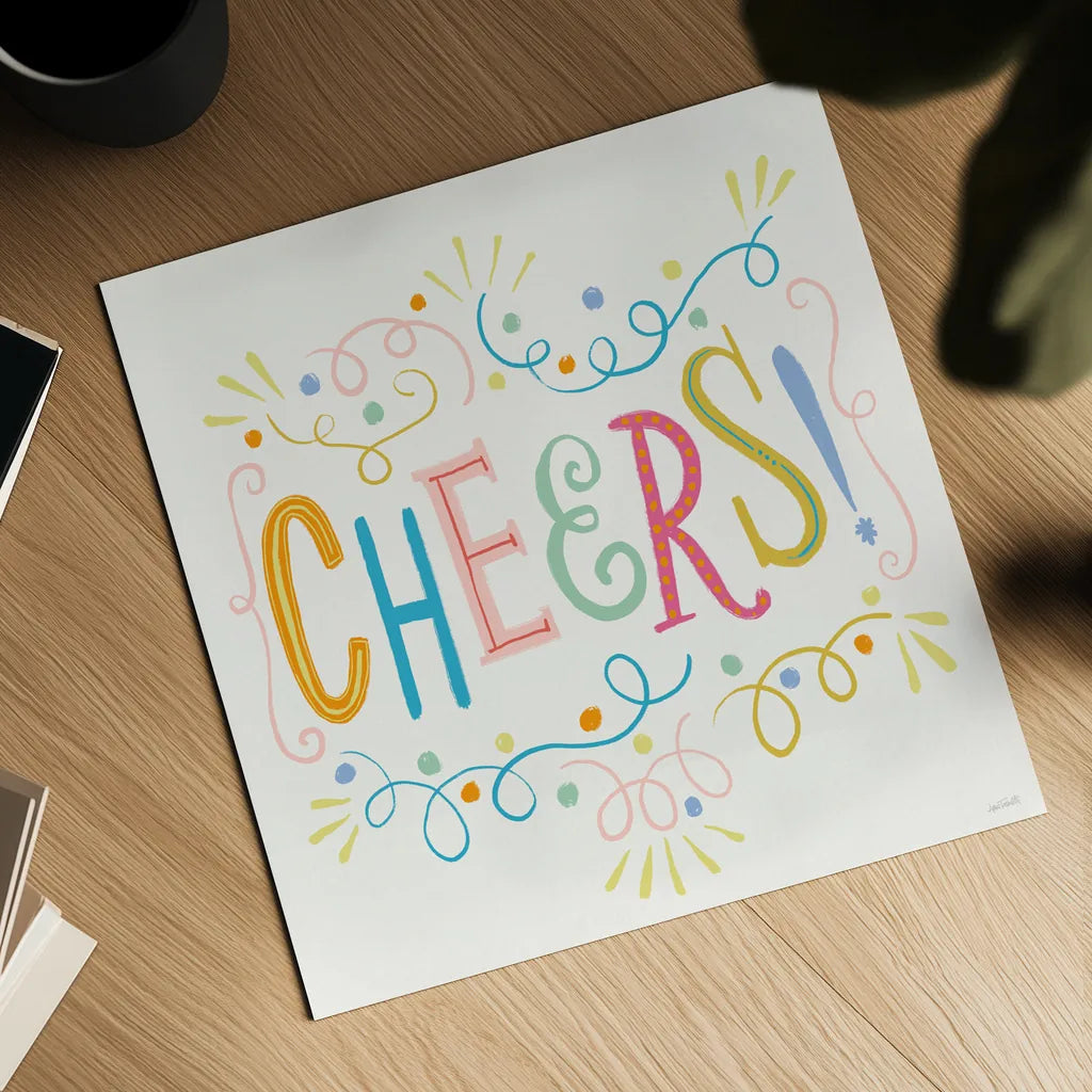 Lets Celebrate IX by Anne Tavoletti. Shown as a detailed flat fine art print, highlighting archival giclee quality. Available as an archival giclee rolled canvas, fine art paper, or poster print. SKU 87996a.