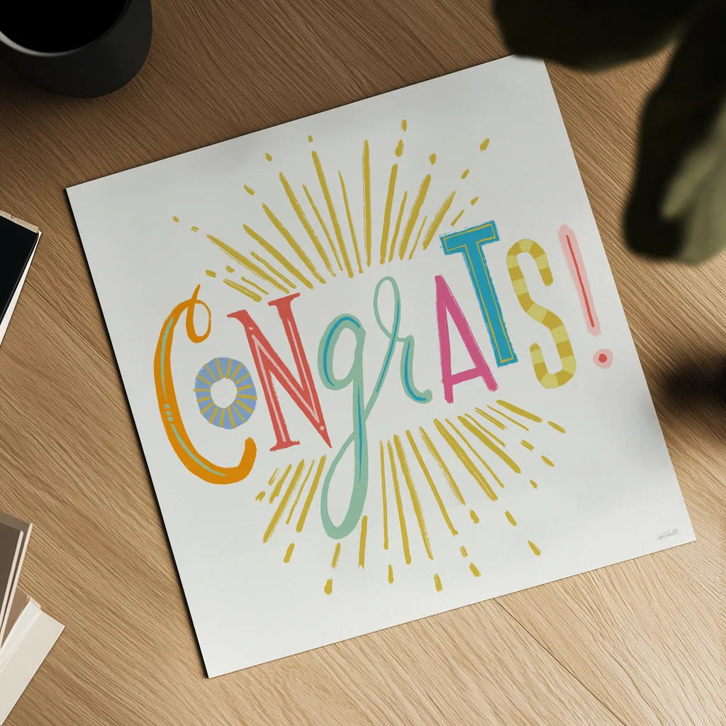 Lets Celebrate VI by Anne Tavoletti. Shown as a detailed flat fine art print, highlighting archival giclee quality. Available as an archival giclee rolled canvas, fine art paper, or poster print. SKU 87993a.