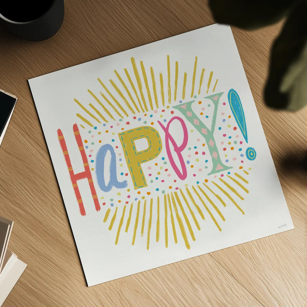 Lets Celebrate VII by Anne Tavoletti. Shown as a detailed flat fine art print, highlighting archival giclee quality. Available as an archival giclee rolled canvas, fine art paper, or poster print. SKU 87994a.