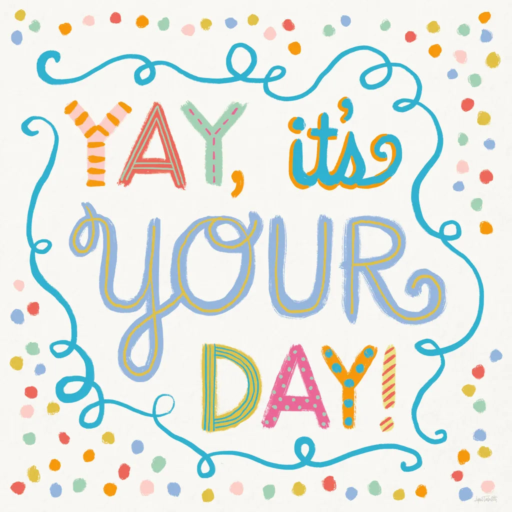 Lets Celebrate X by Anne Tavoletti. SKU 87997a. Archival Giclee Fine art print for wall decor.