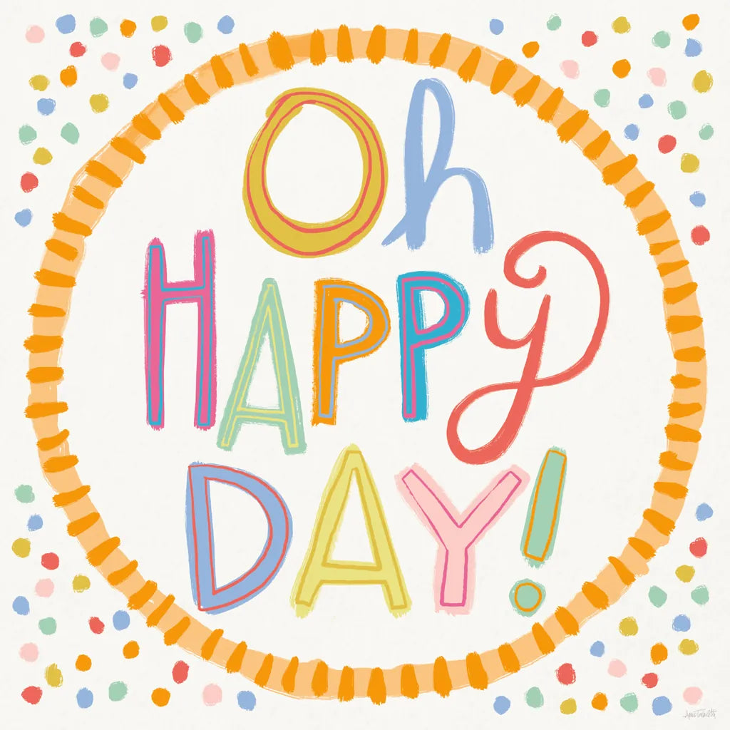 Lets Celebrate XI by Anne Tavoletti. SKU 87998a. Archival Giclee Fine art print for wall decor.