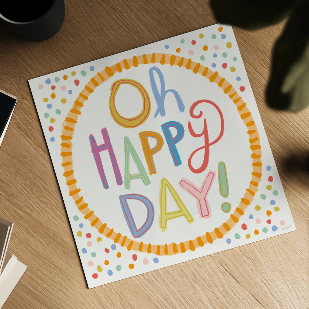 Lets Celebrate XI by Anne Tavoletti. Shown as a detailed flat fine art print, highlighting archival giclee quality. Available as an archival giclee rolled canvas, fine art paper, or poster print. SKU 87998a.