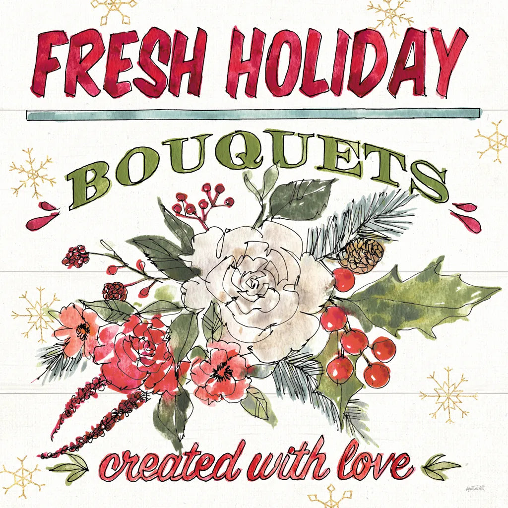 Lighthearted Holiday VII by Anne Tavoletti. SKU 60678a. Archival Giclee Fine art print for wall decor.