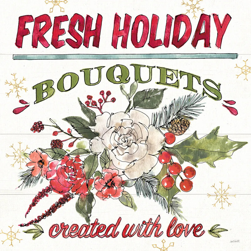 Lighthearted Holiday VII by Anne Tavoletti. SKU 60678a. Archival Giclee Fine art print for wall decor.