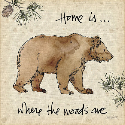 Lodge Life I by Anne Tavoletti. SKU 18551a. Archival Giclee Fine art print for wall decor.