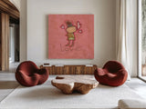 Love by Anne Tavoletti. Shown as extra-large giant wall art in a modern living room. Available as an archival giclee rolled canvas, fine art paper, or poster print. SKU 10799a.