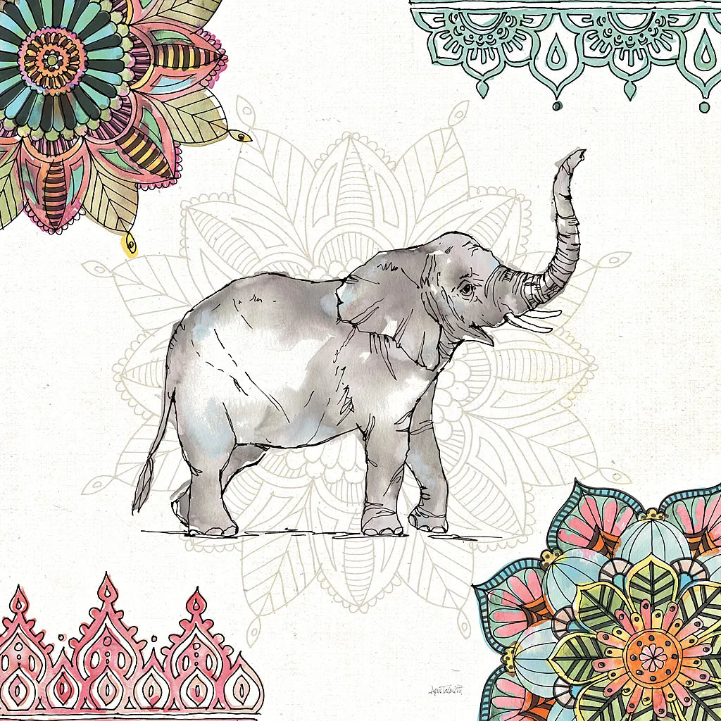 Mandala Morning III by Anne Tavoletti. SKU 34827a. Archival Giclee Fine art print for wall decor.